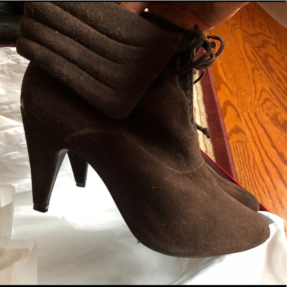 Brown Bootie Heels | Winter Spring Fall